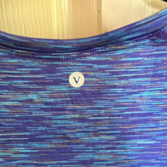 Velocity Womans Top  Blue  Stripe Size M - Picture 4 of 6